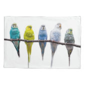 Budgies Kussensloop (Achterkant)
