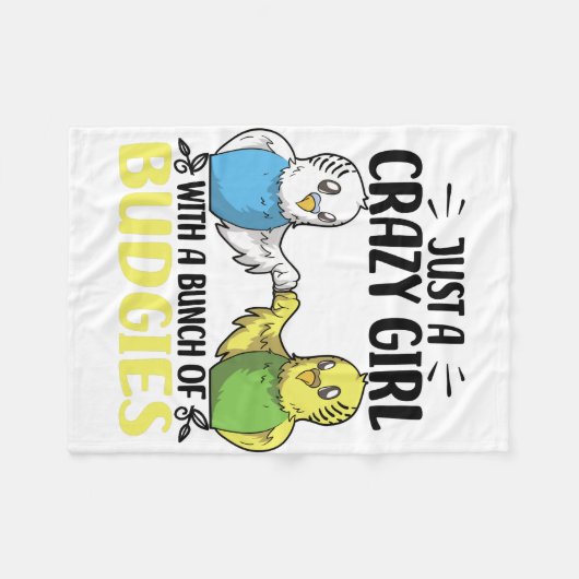 Budgies Lovers | Vogelgezelschapsdieren Fleece Deken (Voorkant (Horizontaal))
