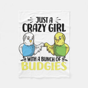 Budgies Lovers   Vogelgezelschapsdieren Fleece Deken