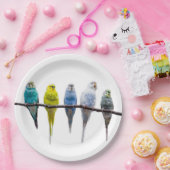 Budgies Papieren Bordje (Feest)