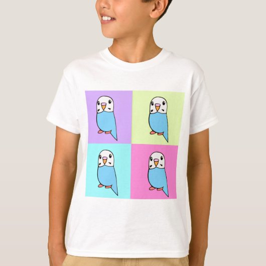 Budgies Pop Art T shirt (Voorkant)
