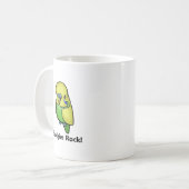 Budgies Rock. Koffiemok (Voorkant links)