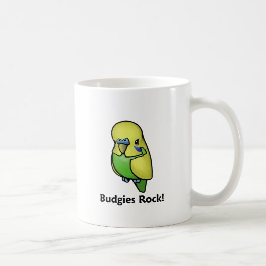 Budgies Rock. Koffiemok (Rechts)