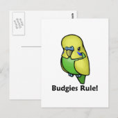 Budgies Rule! Briefkaart (Voorkant / Achterkant)