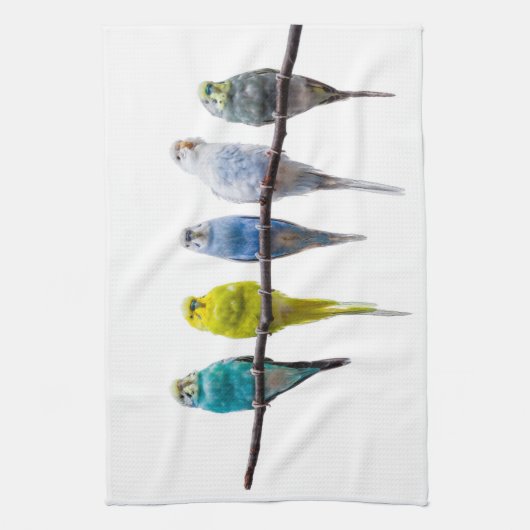 Budgies Theedoek (Verticaal)