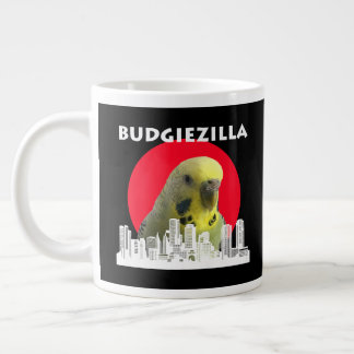 Budgiezilla Budgie Bird Budgerigar Parakeet Parrot Grote Koffiekop