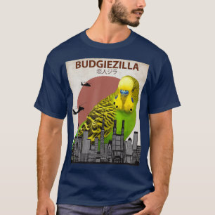Budgiezilla Budgie voor Boedgerigar Paraket T-shirt