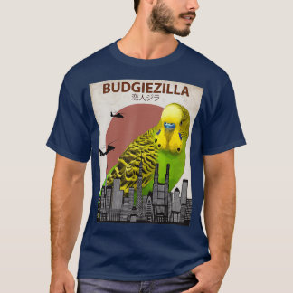 Budgiezilla Budgie voor Boedgerigar Paraket T-shirt