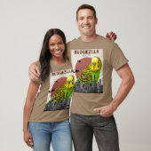 Budgiezilla Budgie voor Budgerigar Parkiet T-shirt (Unisex)
