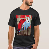 Budgiezilla Parakeet Budgie Budgerigar Bird T-shirt (Voorkant)