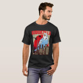 Budgiezilla Parakeet Budgie Budgerigar Bird T-shirt (Voorkant volledig)