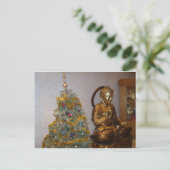 Budha Xmas Feestdagenkaart (Staand voorkant)
