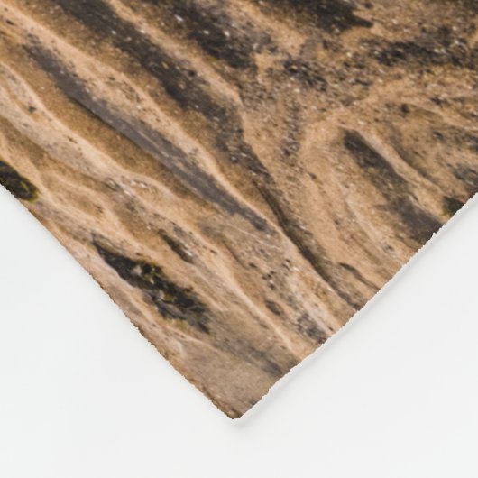 Budir Beach, IJsland Fleece Deken (Hoek)