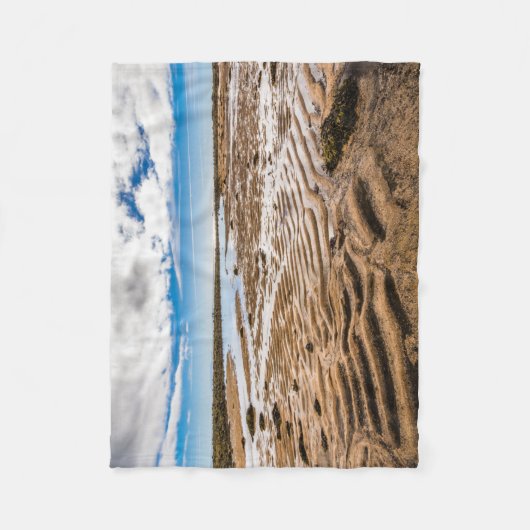 Budir Beach, IJsland Fleece Deken (Voorkant)