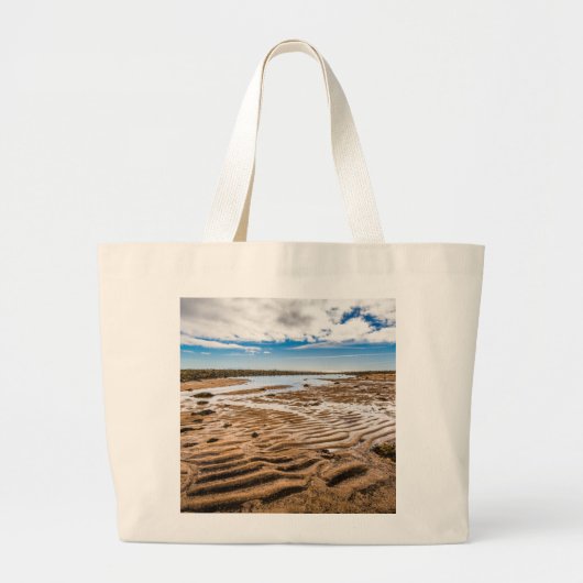 Budir Beach, IJsland Grote Canvas tas (Voorkant)