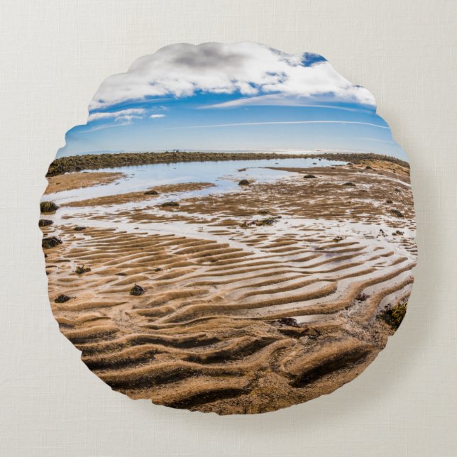 Budir Beach, IJsland Rond Kussen (Voorkant)