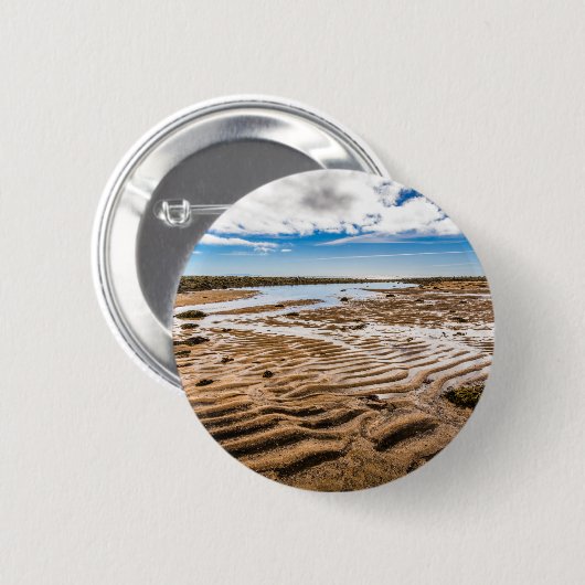 Budir Beach, IJsland Ronde Button 5,7 Cm (Voorkant /achterkant)