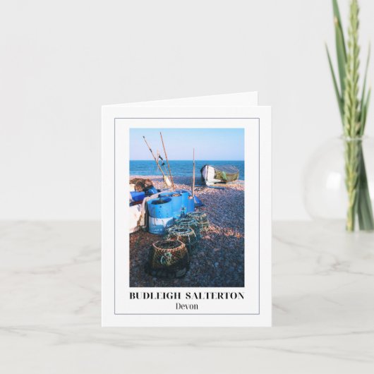 Budleigh Salterton, Devon, Cornwall Kaart (Voorkant)