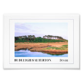 Budleigh Salterton, Devon, Engeland Foto Afdruk (Voorkant)