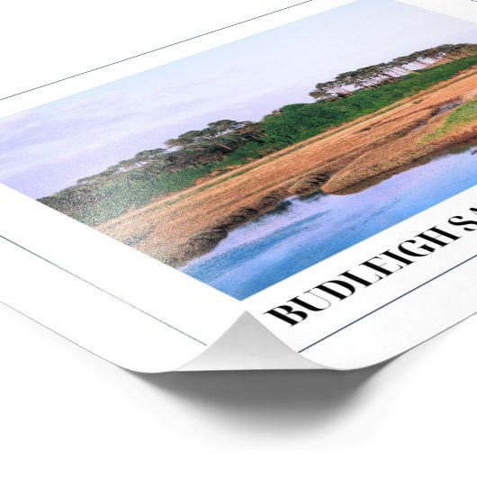 Budleigh Salterton, Devon, Engeland Foto Afdruk (Hoek)