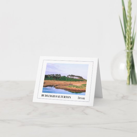 Budleigh Salterton, Devon, Engeland Kaart (Voorkant)