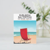 Budleigh Salterton, devon, reisposter Briefkaart (Staand voorkant)
