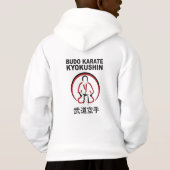 Budo Karate Kyokushin White Hoodie (Achterkant)