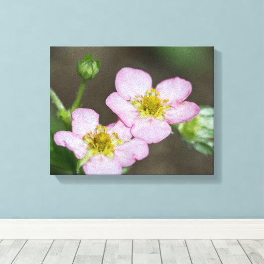 Buds in Early Spring Hondenhout Canvas Afdruk (Insitu (Houten vloer))