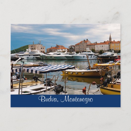 Budva Marina Briefkaart (Voorkant)