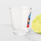 Budva Montenegro Retro Travel Art Shot Glas (Links)