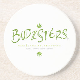 Budzsters Logo Zandsteen Onderzetter