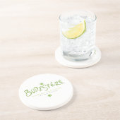 Budzsters Logo Zandsteen Onderzetter (Zijkant)