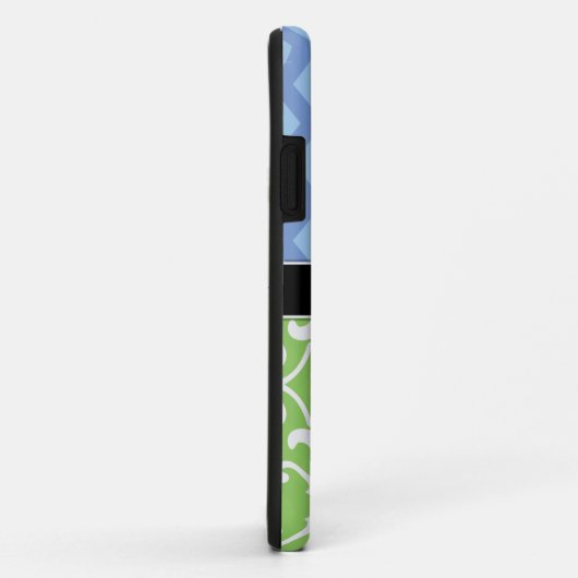 Bue Green Dual Pattern monogrammed iPhone5 hoesje (Achterkant/rechts)