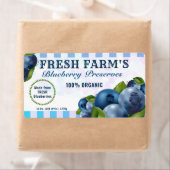 Bueberry Fruit Canning Jar Etiket (Insitu)