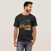Buell RR1000 Battletwin uit 1987 T-shirt (Voorkant volledig)