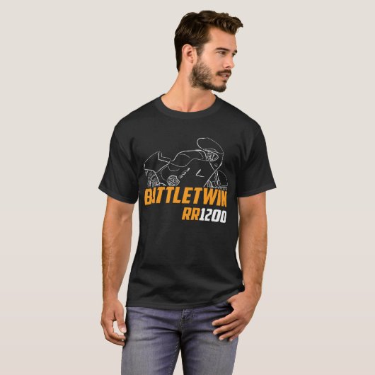 Buell RR1200 Battletwin 1988-1990 T-shirt (Voorkant volledig)