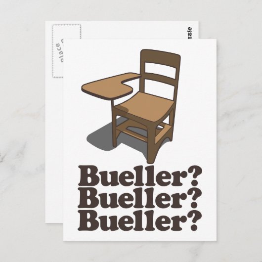 Bueller? Bueller? Bueller? Briefkaart (Voorkant / Achterkant)