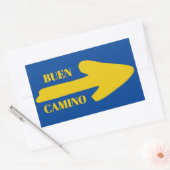 Buen camino Arrow Rechthoekige Sticker (Envelop)