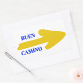 Buen camino Arrow Rechthoekige Sticker (Envelop)
