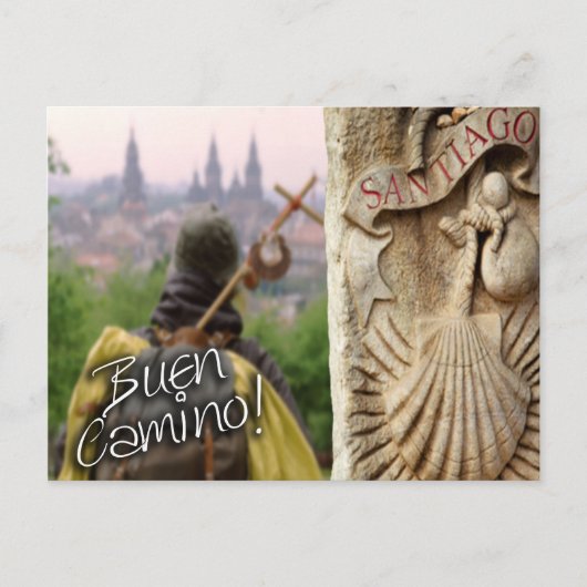 Buen Camino! Camino de Santiago de Compostelo...t Briefkaart (Voorkant)
