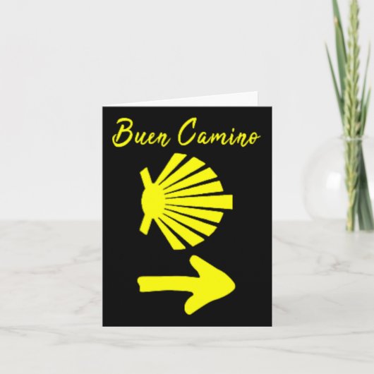 Buen Camino de Santiago de Compostela St. James Wa Kaart (Voorkant)