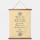 Buen Camino Pelgrim Blessing Tapestry Hangend Wandkleed (Voorkant)