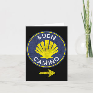 Buen Camino Shell El Camino De Santiago De Compost Kaart