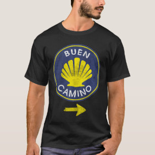 Buen Camino Shell El Camino De Santiago De Compost T-shirt