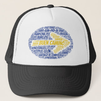 Buen Camino Word Art Trucker Pet