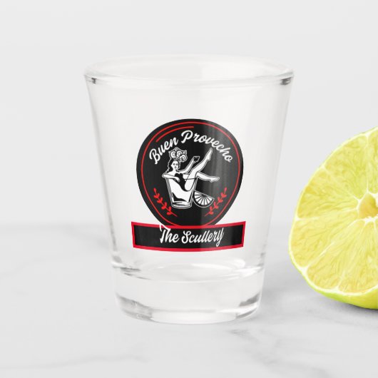 Buen Provecho Shot Glass Glas (Voorkant)