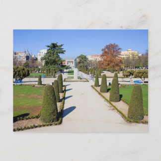 Buen Retiro Park in Madrid Briefkaart