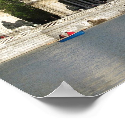 Buen Retiro Park, stad Madrid, Spanje Poster (Hoek)