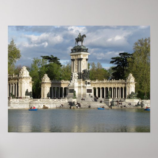 Buen Retiro Park, stad Madrid, Spanje Poster (Voorkant)