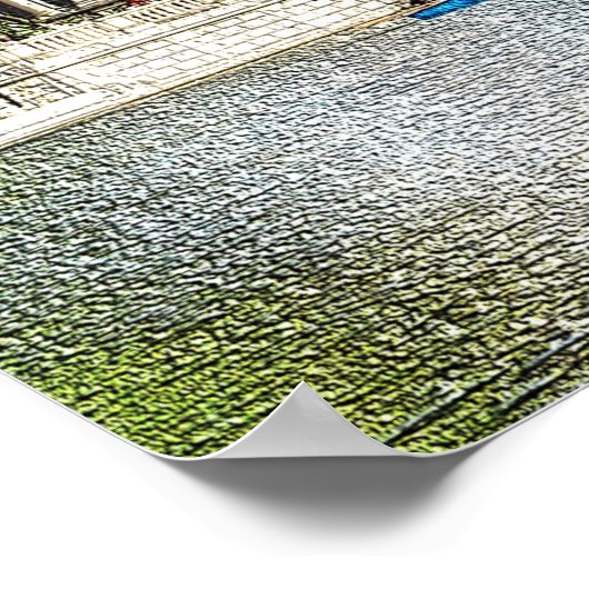 Buen Retiro Park, stad Madrid, Spanje Poster (Hoek)